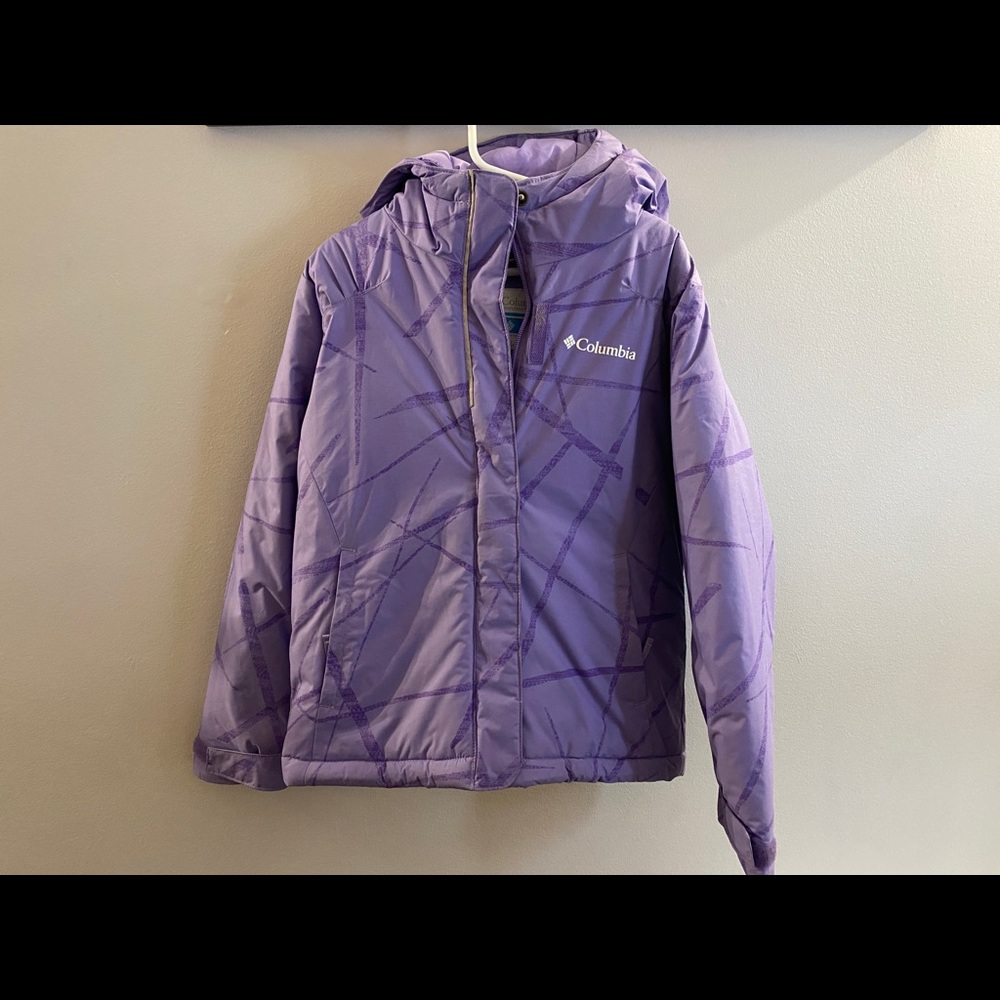 Columbia girls winter jacket. Size 6/6x. Purple. Like new condition